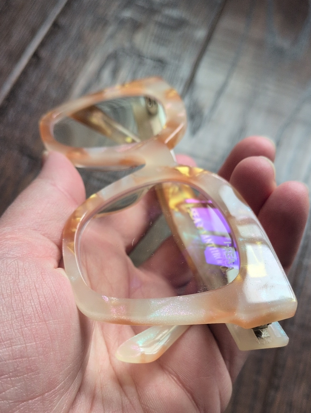 ANTHRO I Peach Tortoiseshell Cat-eye Frame TAYLOR Reader Glasses by I-SEA - Picture 10 of 15